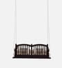 Almora Solid Wood Swing In Dark Walnut Finish