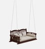Almora Solid Wood Swing In Rosewood Finish
