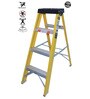4 Steps 4 Ft Plastic Step Ladder