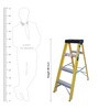4 Steps 4 Ft Plastic Step Ladder