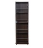 Alonzo Shoe Rack with Mirror in Brown Colour
