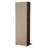 Alonzo Shoe Rack with Mirror in Brown Colour