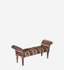 Alpana Upholstered Recamier in Provincial Teak Finish