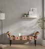Alpana Upholstered Recamier in Provincial Teak Finish