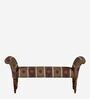 Alpana Upholstered Recamier in Provincial Teak Finish