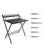 Alpha Foldable Study Table in Dark Wenge Finish