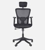 Alpha High-Back Ergonomic Executive Office Chair in Black