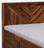 Gamma Sheesham Wood King Size Bed in Light Honey Finish With Box Storage