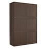 Alpha 3 Door Wardrobe In Brown Wenge Finish
