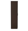 Alpha 3 Door Wardrobe In Brown Wenge Finish