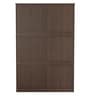 Alpha 3 Door Wardrobe In Brown Wenge Finish