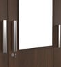 Alpha 3 Door Wardrobe In Brown Wenge Finish