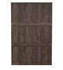 Alpha 3 Door Wardrobe With Mirror In Choco Walnut Finish