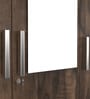 Alpha 3 Door Wardrobe With Mirror In Choco Walnut Finish