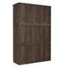 Alpha 3 Door Wardrobe With Mirror In Choco Walnut Finish