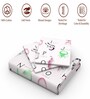 Alphabet & Animal Print Double Bedsheet with 2 Pillow Covers in White Colour