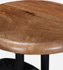Alphonse Metal Bar Stool In  Scratch Resistant Natural Finish