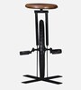 Alphonse Metal Bar Stool In  Scratch Resistant Natural Finish