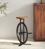 Alphonse Metal Bar Stool In  Scratch Resistant Natural Finish