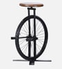 Alphonse Metal Bar Stool In  Scratch Resistant Natural Finish