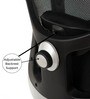 Alpine Breathable Mesh Ergonomic Chair in Black Colour with Headrest