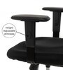 Alpine Breathable Mesh Ergonomic Chair in Black Colour with Headrest