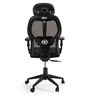 Alpine Breathable Mesh Ergonomic Chair in Black Colour with Headrest