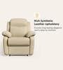 Alpine Leatherette 1 Seater Recliner In Mist Colour