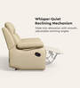 Alpine Leatherette 1 Seater Recliner In Mist Colour