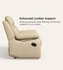 Alpine Leatherette 1 Seater Recliner In Mist Colour