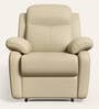 Alpine Leatherette 1 Seater Recliner In Mist Colour