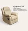Alpine Leatherette 1 Seater Recliner In Mist Colour
