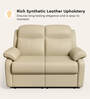 Alpine Leatherette 2 Seater Recliner In Mist Colour
