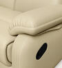Alpine Leatherette 3 Seater Recliner In Mist Colour