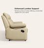 Alpine Leatherette 3 Seater Recliner In Mist Colour