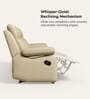 Alpine Leatherette 3 Seater Recliner In Mist Colour