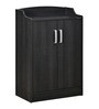 Alpine Shoe Cabinet in Light Charcoal Grey Finish