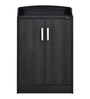Alpine Shoe Cabinet in Light Charcoal Grey Finish