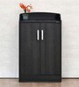 Alpine Shoe Cabinet in Light Charcoal Grey Finish