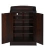 Alpine Shoe Cabinet in Walnut Finish