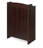 Alpine Shoe Cabinet in Walnut Finish