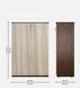 Alston 2 Door Small File Cabinet In Balliness Pine & Cloud Ash Finish With Lock