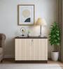Alston Office Cabinet in Balliness Pine & Cloud Ash Finish