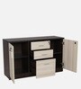 Alston Office Cabinet in BallIness PIne & Cloud Ash Finish
