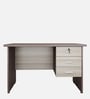 Alston Workstation In Balliness Pine & Cloud Ash Finish With Drawer