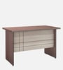 Alston Workstation In Balliness Pine & Cloud Ash Finish With Drawer