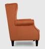 Alta Velvet Wing Chair in Rust Colour