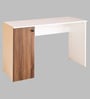 Altai Writing Table In Frosty White & Four Season Dark Finish