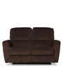Altamura 2 Seater Manual Recliner In Dark Brown Colour