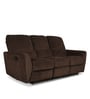 Altamura 3 Seater Manual Recliner In Dark Brown Colour